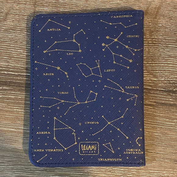 Légami Milano Blue and Gold Constellation Wallet Passport Holder - Picture 2 of 3